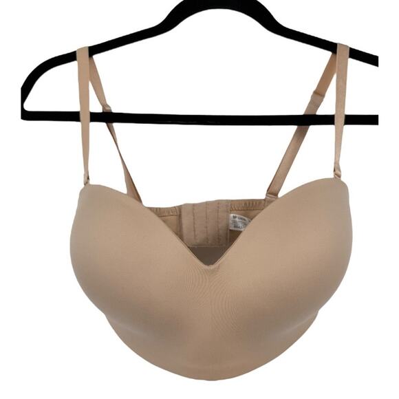 Wacoal 854372 Staying Power wire free strapless bra tan size 34DD 34E - Picture 2 of 6